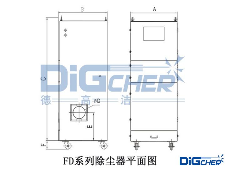 FD系列除尘器平面图