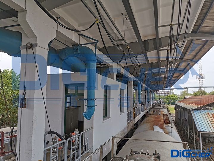 自动化高压水铁路罐车洗罐站