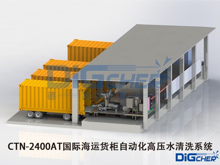 CTN-2400AT国际海运货柜自动化高压水清洗系统