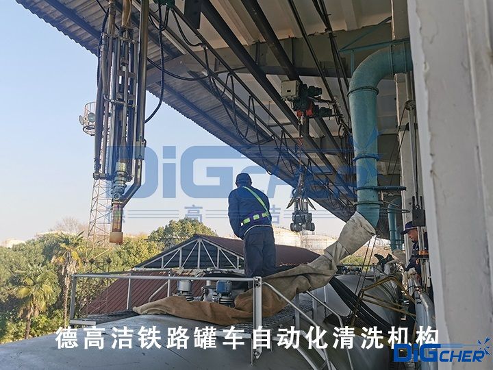 创盈铁路罐车自动化清洗机构
