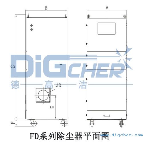 FD系列除尘器平面图