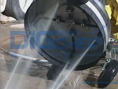 超高压平面清洗器工作状态